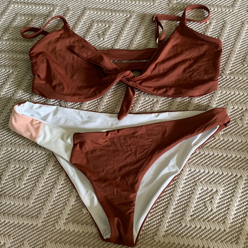 L space flashback bikini BOTTOM - tobacco